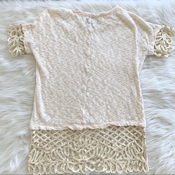 Saturday Sunday Anthro Crochet Slub Knit Top - Picture 8 of 8